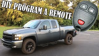 Key Fob Programming GM Silverado Sierra 2011  2013 2014  2021 [upl. by Godric]