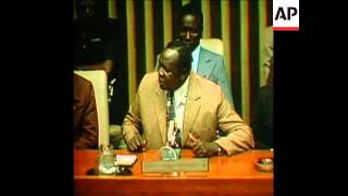 SYND 3 10 75 IDI AMIN SPEAKS TO THE UNITED NATIONS ABOUT ISRAEL [upl. by Creight194]