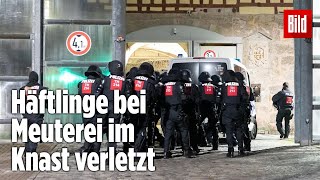 Gefängnismeuterei Polizei stürmt Knast in Thüringen  JVA Untermaßfeld [upl. by Mann]