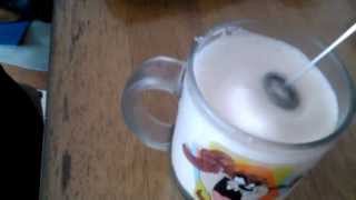 Aerolatte Review Frothing Cold Milk In Under 1 Minute [upl. by Sidoeht]