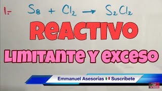 Reactivo Limitante y en Exceso Parte 1 [upl. by Cassil]