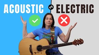 PROS amp CONS  Acoustic VS Electric Guitar For Beginners [upl. by Aderfla]