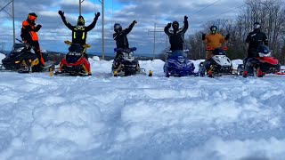 Snowmobile Trail Riding  UP Trip Part 1 [upl. by Tremaine287]